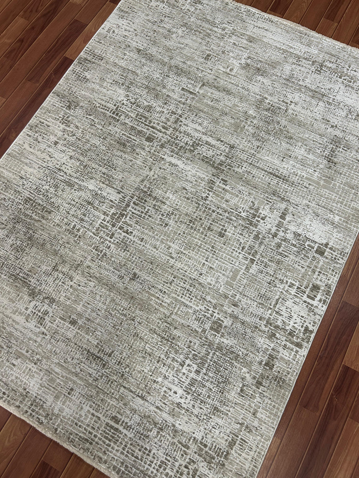 Distressed Abstract Textured Rug