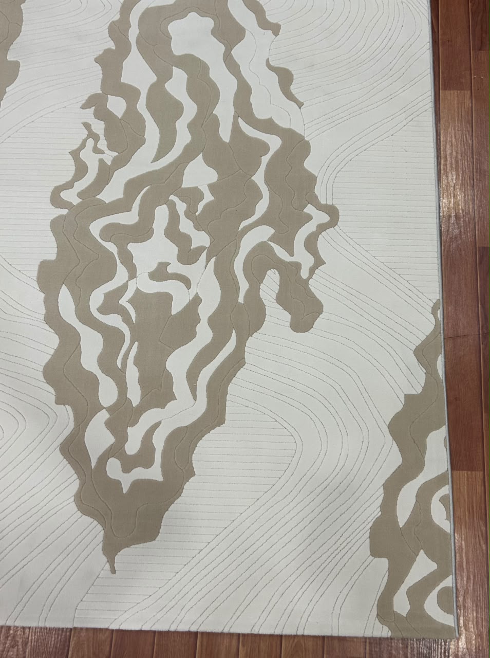 Contour Flow Abstract Rug