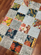 Vintage Floral Patchwork Rug