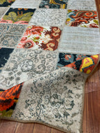 Vintage Floral Patchwork Rug
