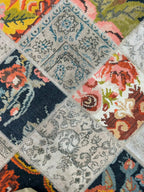 Vintage Floral Patchwork Rug