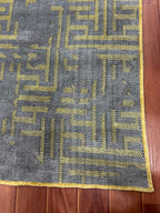 Interlocking Maze Geometric Rug