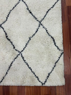 Diamond Lattice Shag Rug