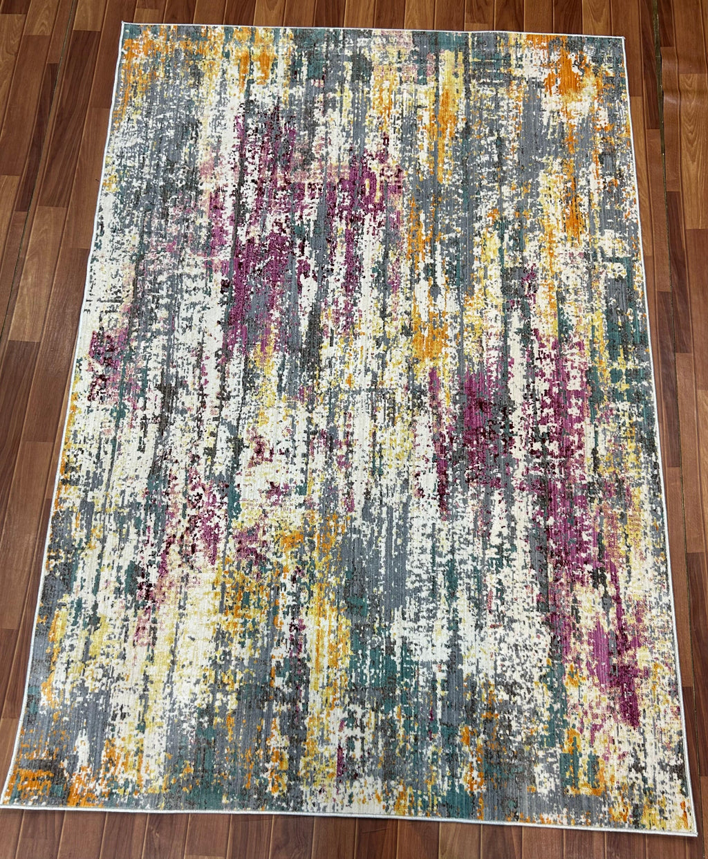 Abstract Canvas Rug