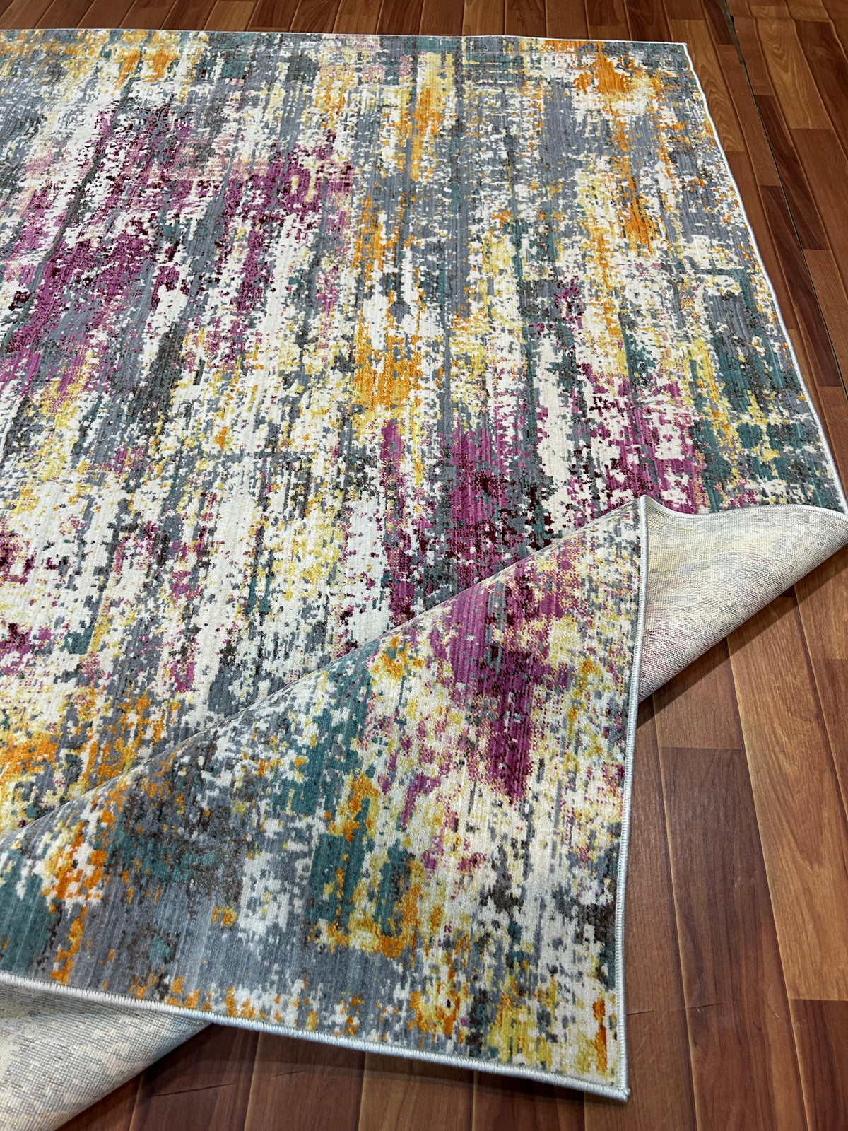 Abstract Canvas Rug