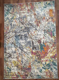 Mosaic Drift Abstract Rug
