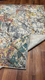 Mosaic Drift Abstract Rug