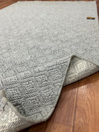 Modern Geometric Light Grey Area Rug